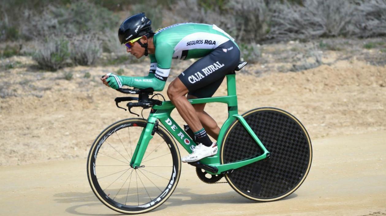 Nelson Soto debutará con esta bicicleta, para contrarreloj, este sábado en la Vuelta a España. 
