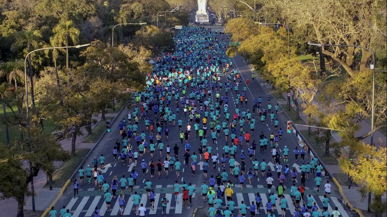 Vistazo de la media maratón de Buenos Aires. 