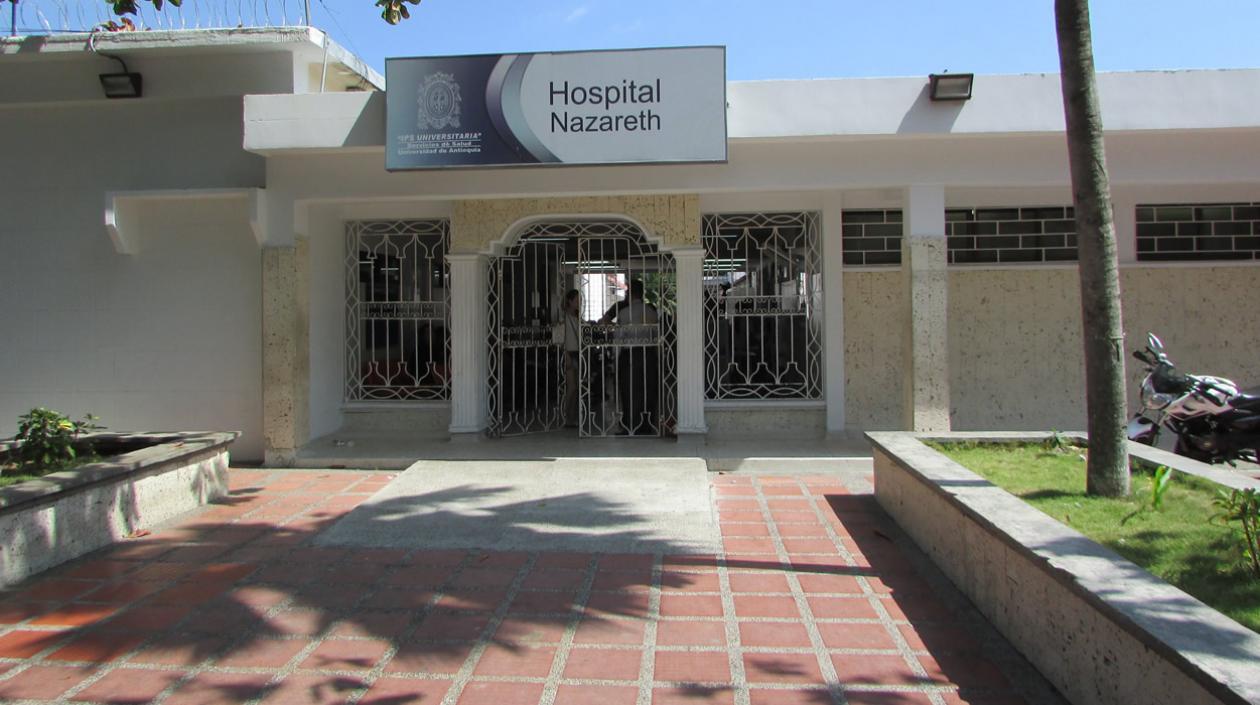 El lesionado fue llevado al Hospital Nazareth.
