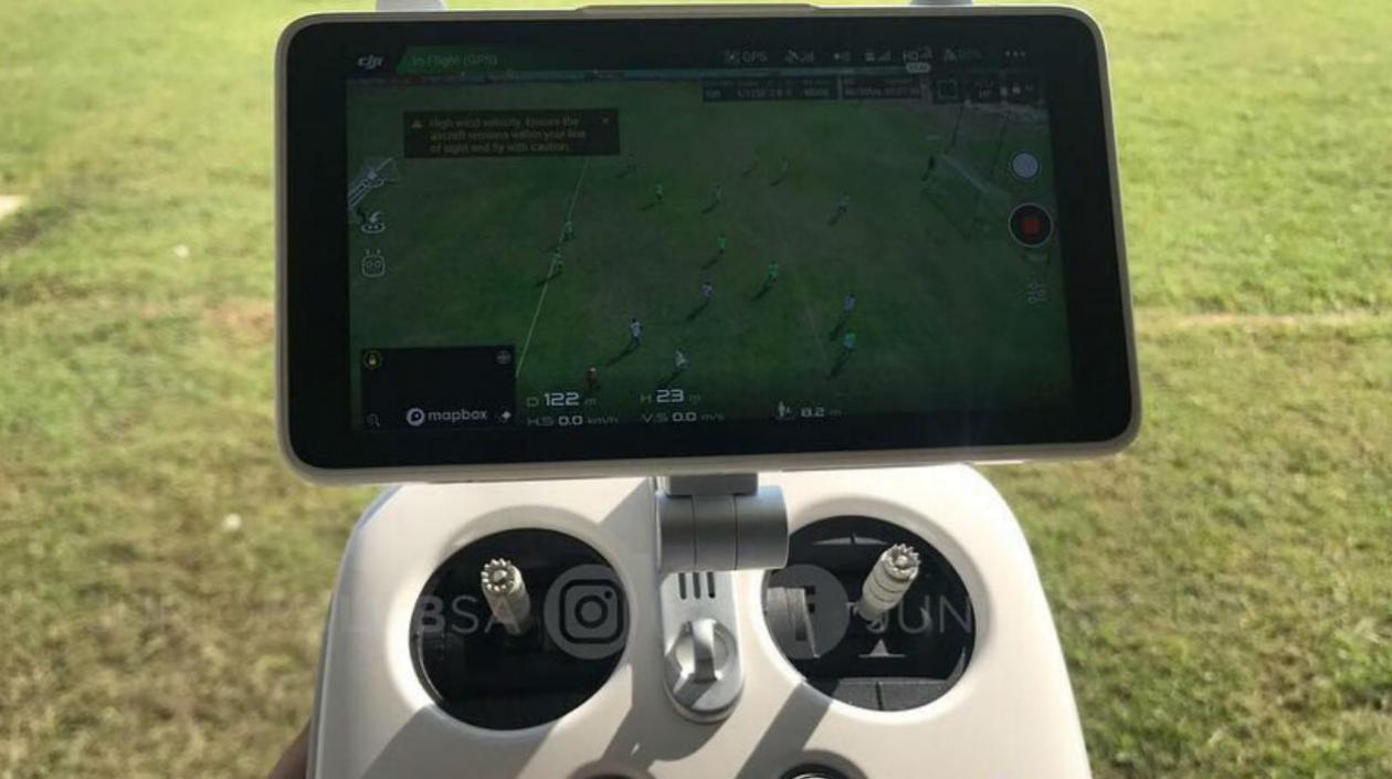 Sistema de entrenamiento monitoreado por drone. 