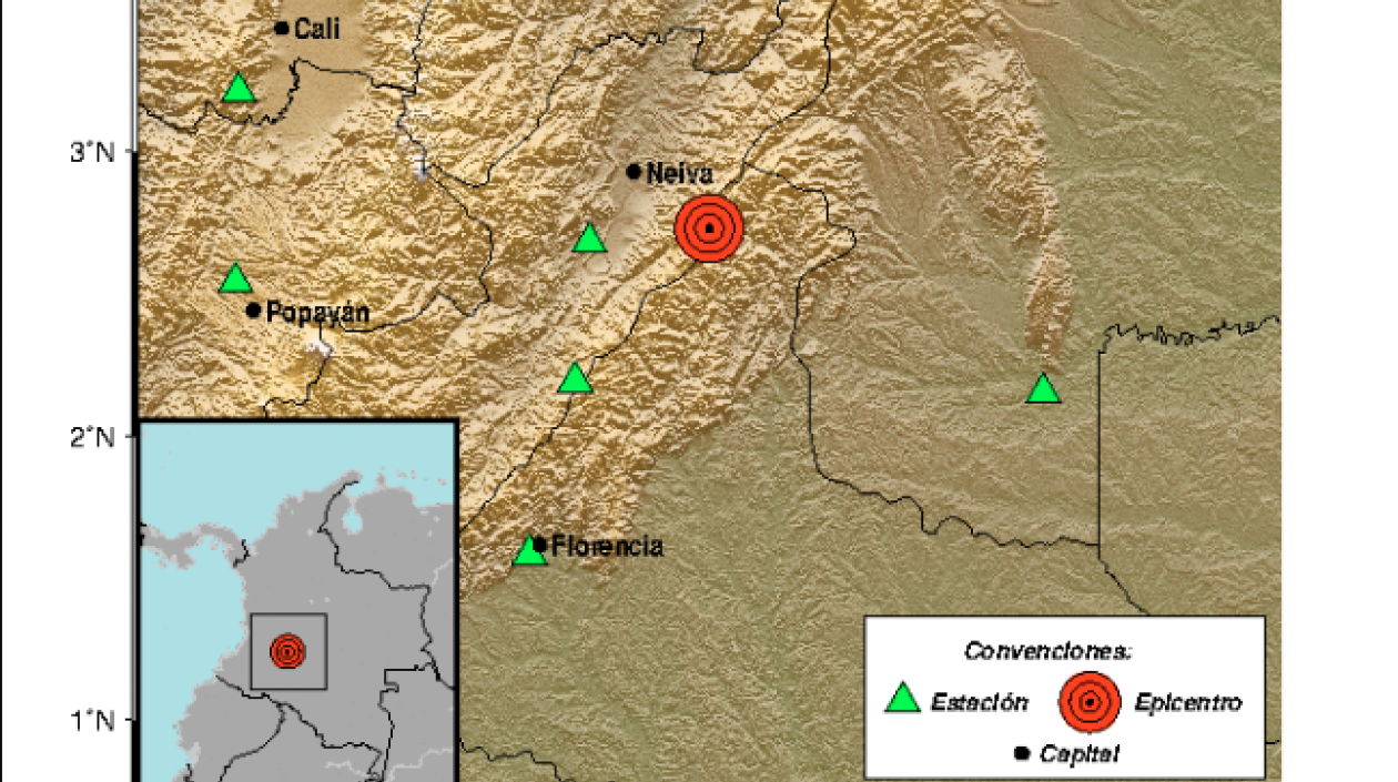 El sismo fue sentido en todo el departamento del Huila.