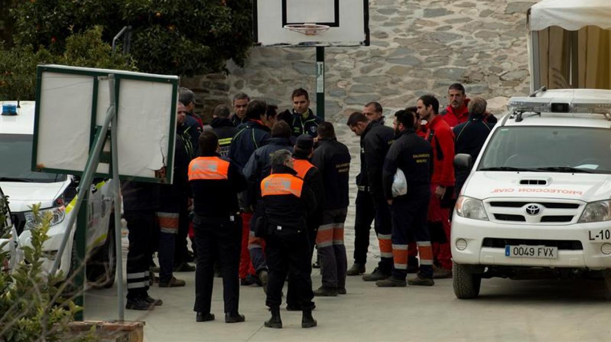 El equipo de rescate en Málaga.