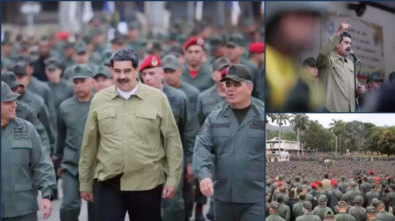 Nicolás Maduro visita el Fuerte Tiuna, Caracas.