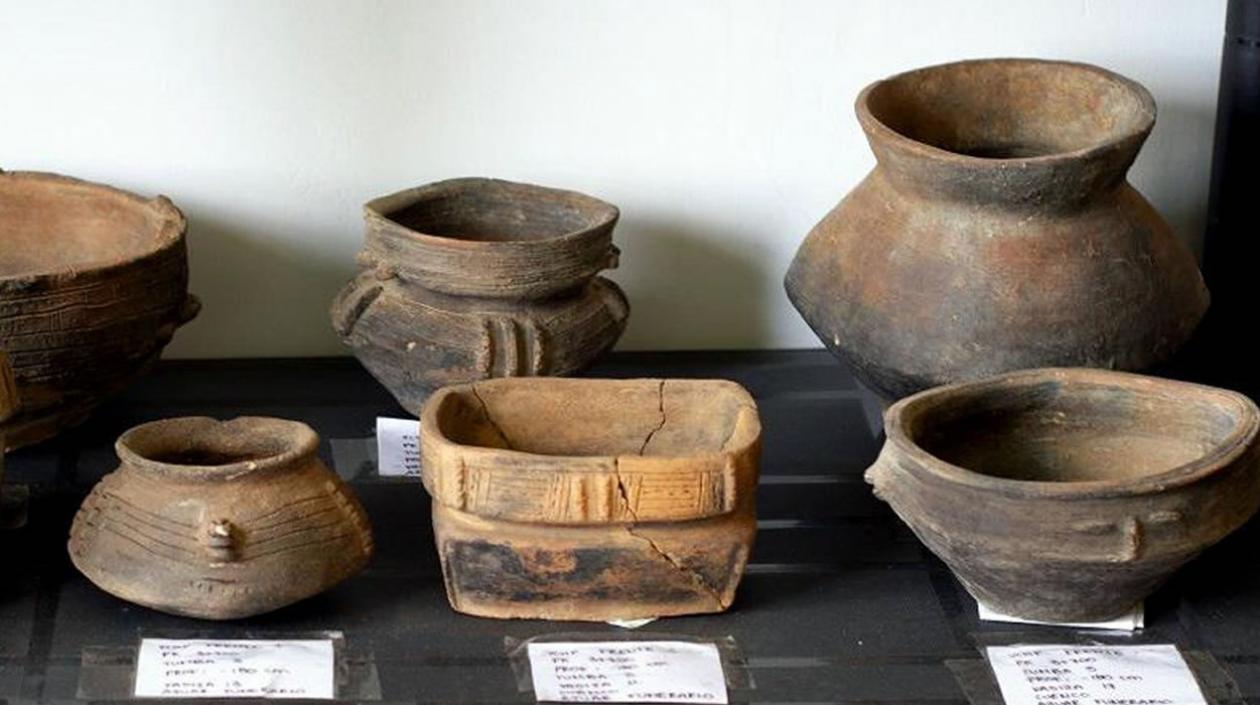 Vasijas pertenecientes a un hallazgo arqueológico en el eje cafetero