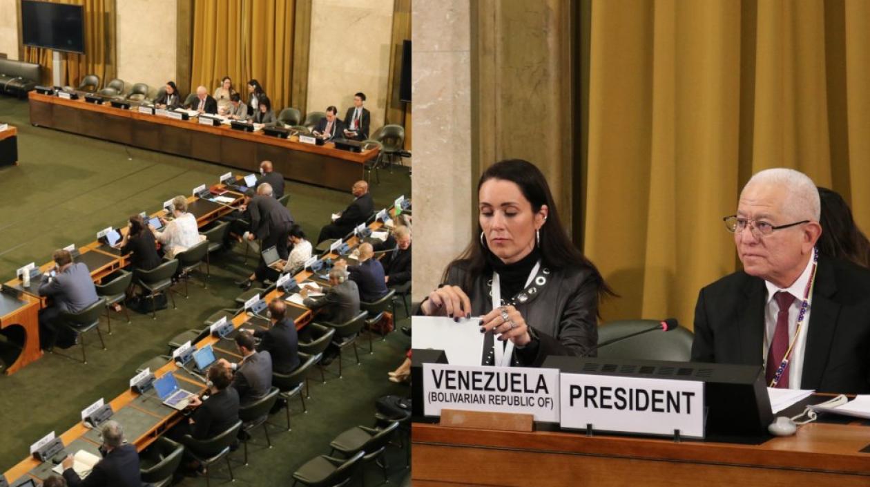 Conferencia de Desarme de Ginebra en la que Venezuela asumió la presidencia.