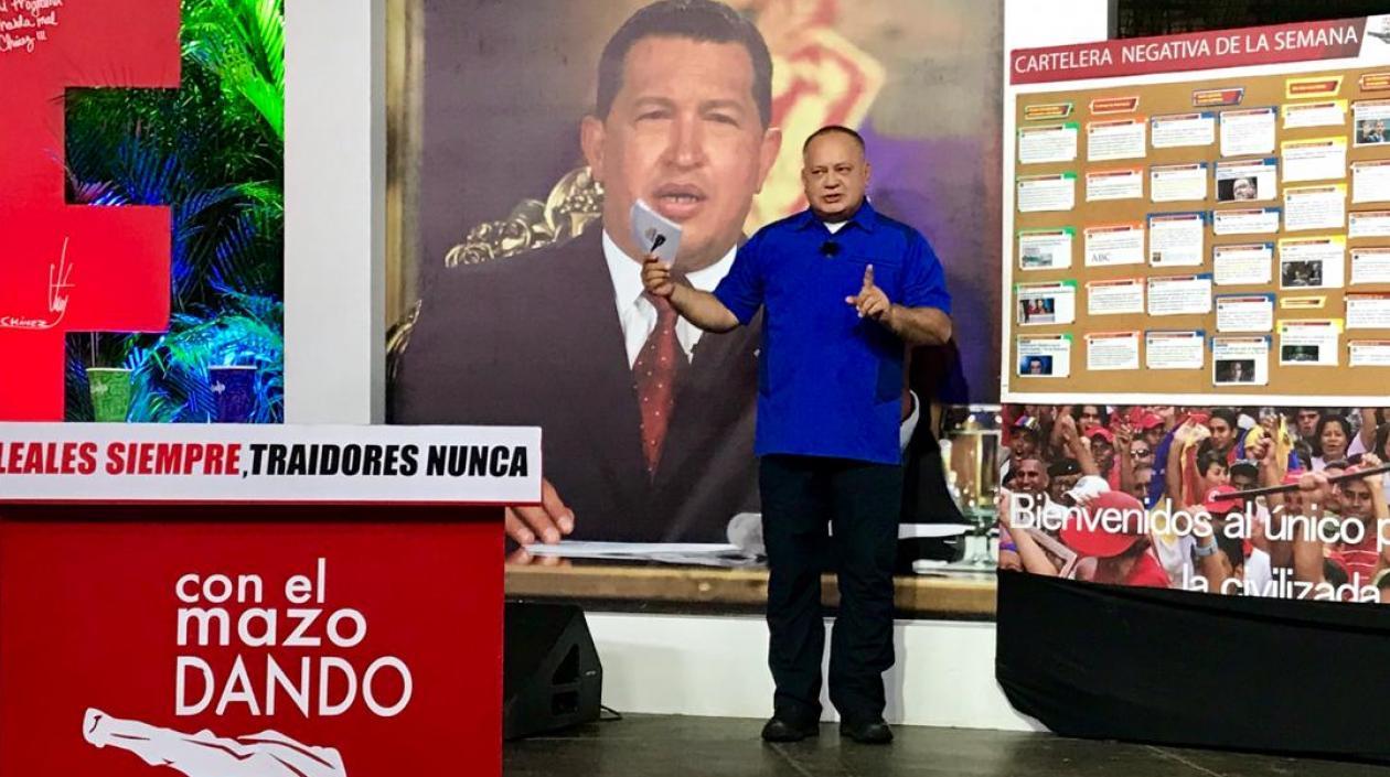 Diosdado Cabello, presidente de la oficialista Asamblea Nacional Constituyente de Venezuela.
