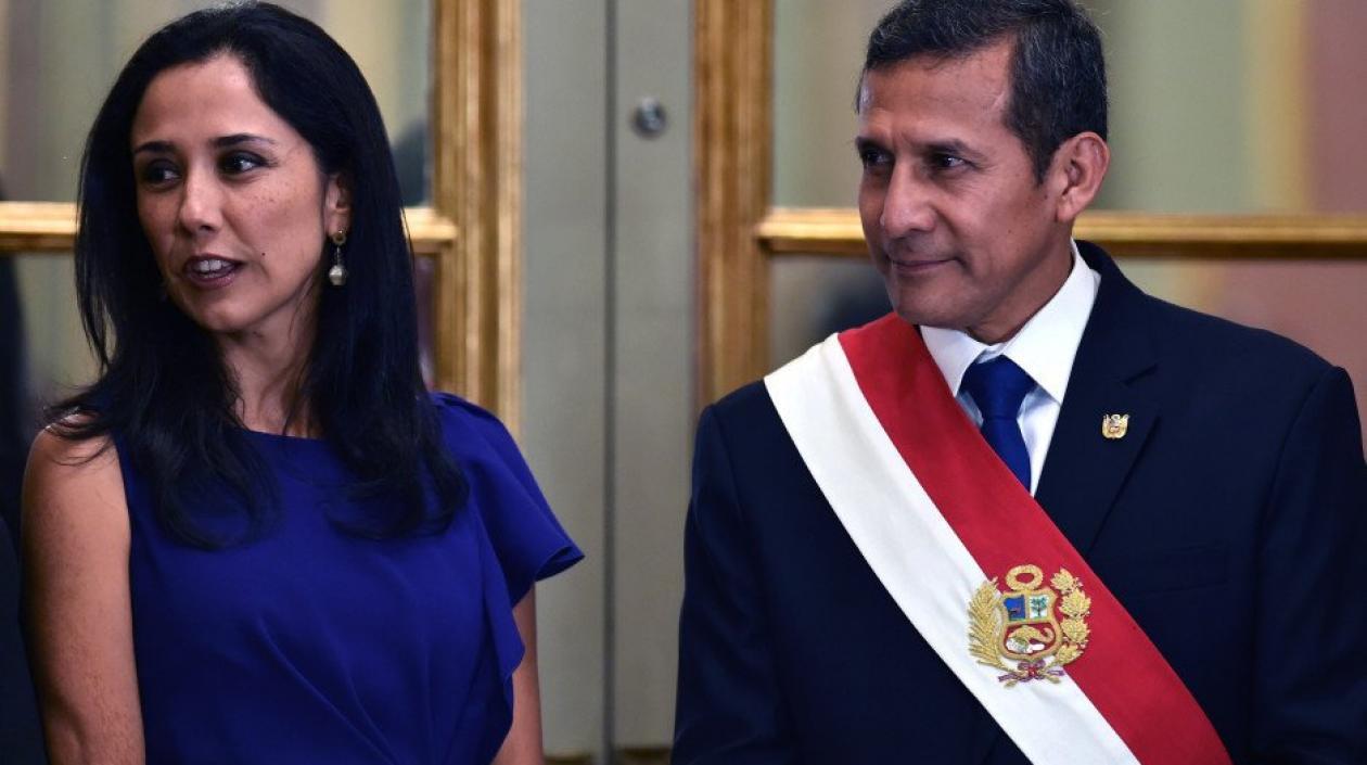 Nadine Heredia y el expresidente Ollanta Humala.