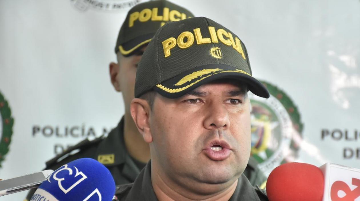 Yecid Peña, comandante operativo de la Policía Metropolitana de Barranquilla.