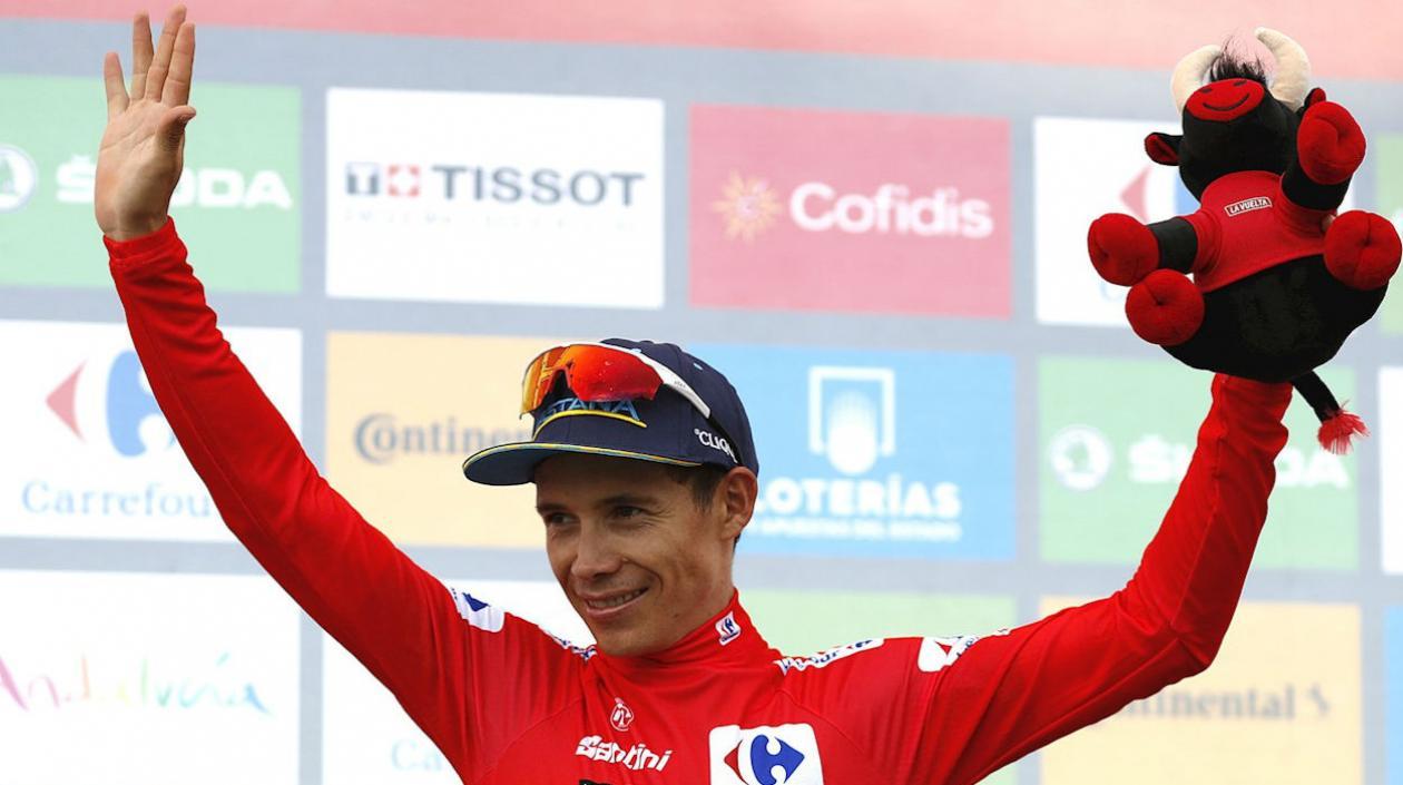Miguel Ángel López, de nuevo líder de la Vuelta a España. 