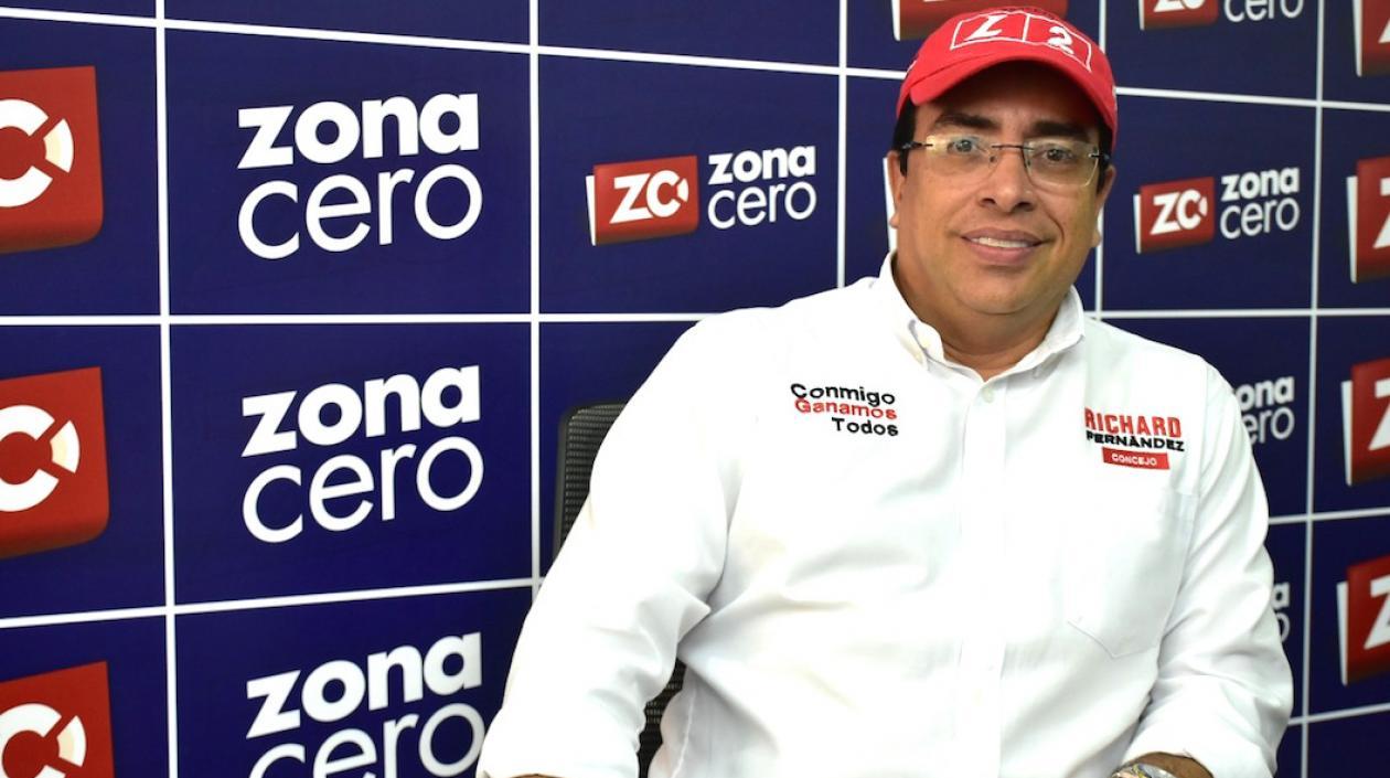 Richard Fernández, candidato al Concejo de Barranquilla.
