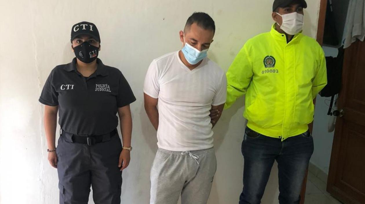 Jhon Espinosa Álvarez, alias "El Burro", capturado por el homicidio del líder social Jorge Solano Vega.