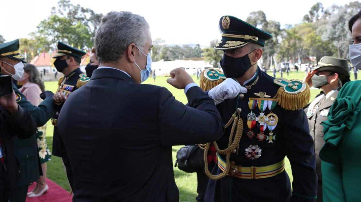 Ceremonia de ascenso del general Mariano Botero, a Mayor General de la Policía.