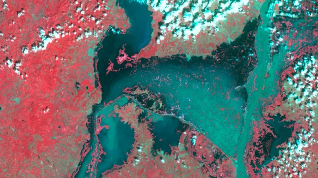 Imagen satelital Spot 5 del 29 diciembre 2010.