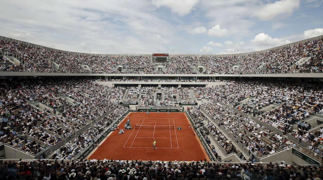 Cancha central del Roland Garros. 