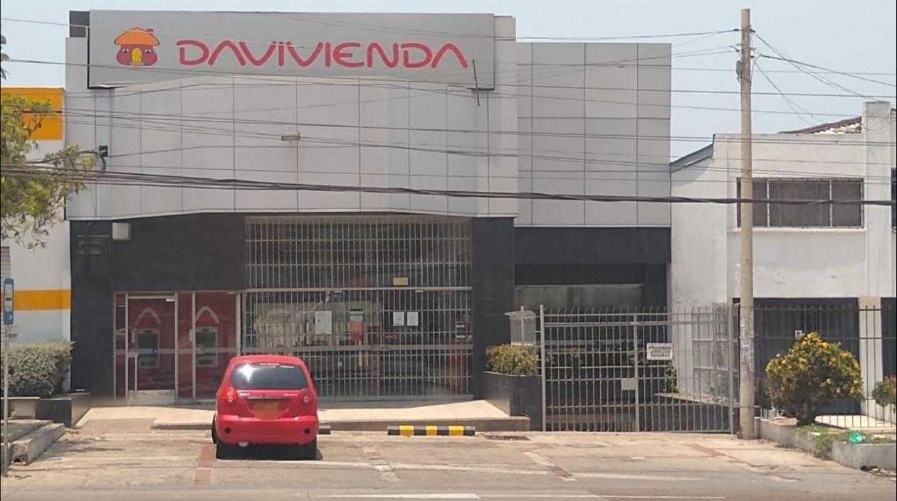 Oficina Davivienda en Barranquilla.