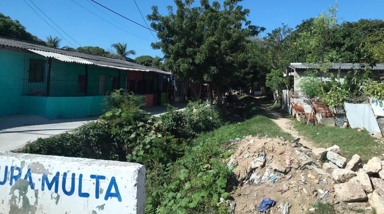 Sector de los hechos en el barrio La Manga de Barranquilla.