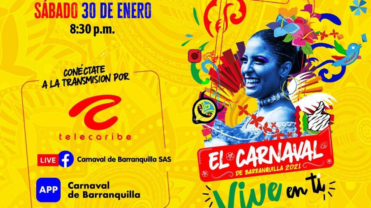 Así promociona Carnaval de Barranquilla el especial por Telecaribe.
