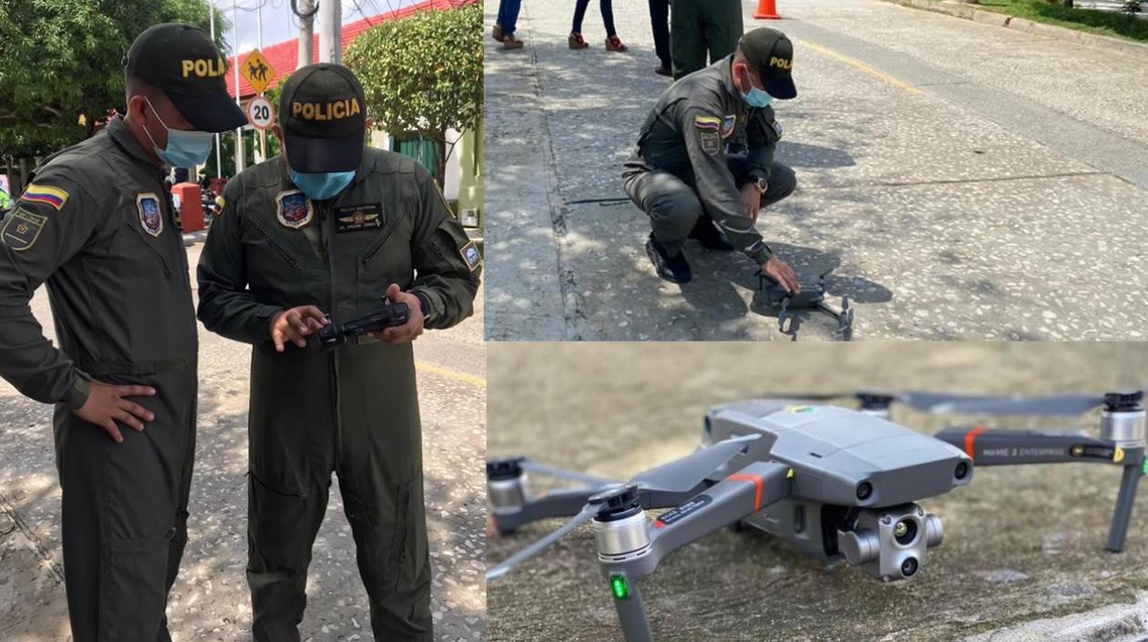 Nuevo dron para la Policía en Galapa. 