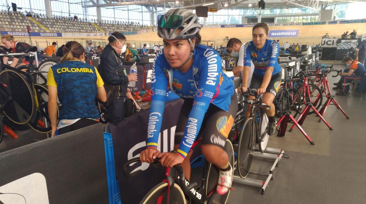 Marianis Salazar, ciclista barranquillera. 