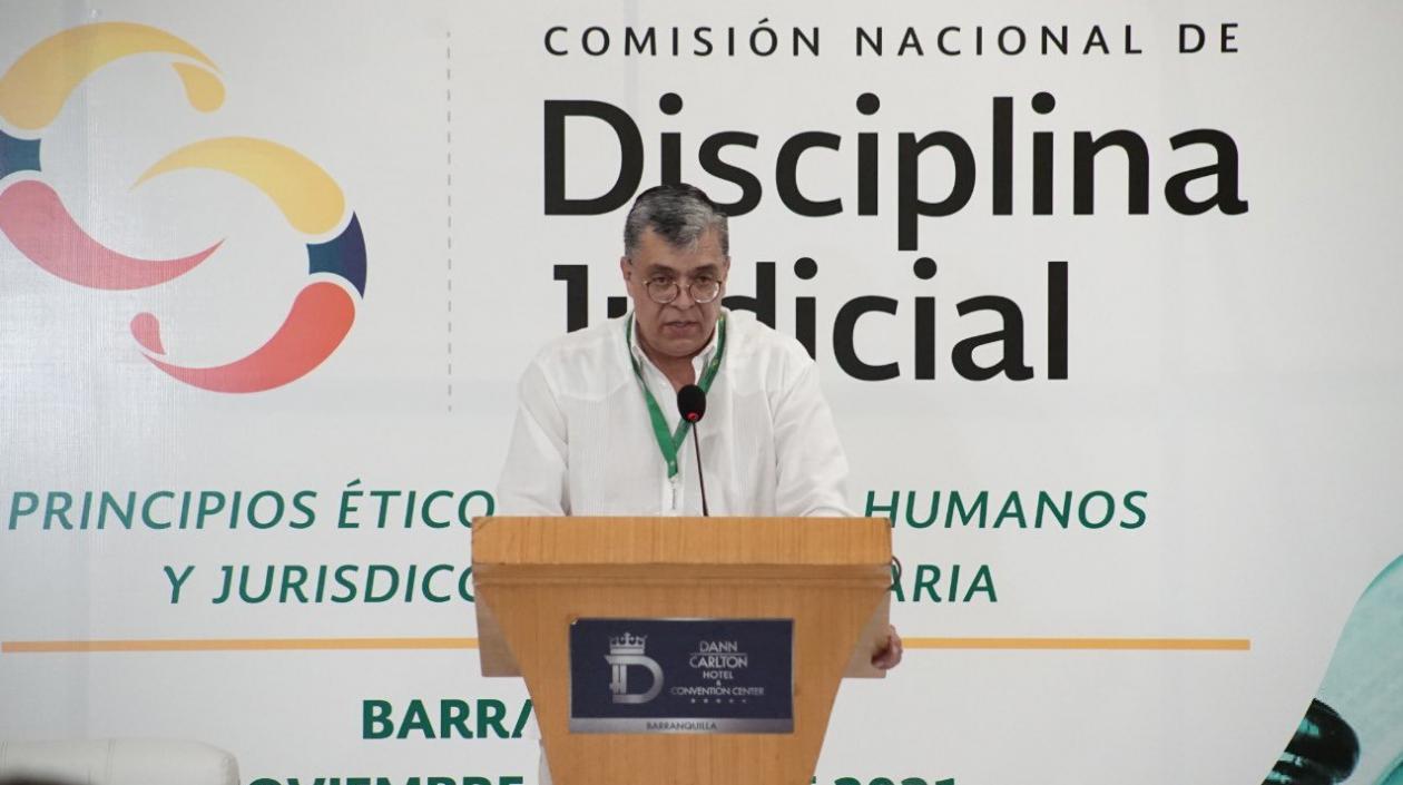 Julio Andrés Sampedro Arrubla, presidente de la  Comisión Nacional de Disciplina Judicial