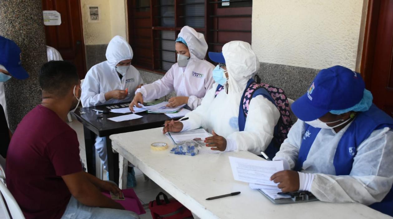 Pruebas en municipios del Atlántico para detectar casos de Covid-19.