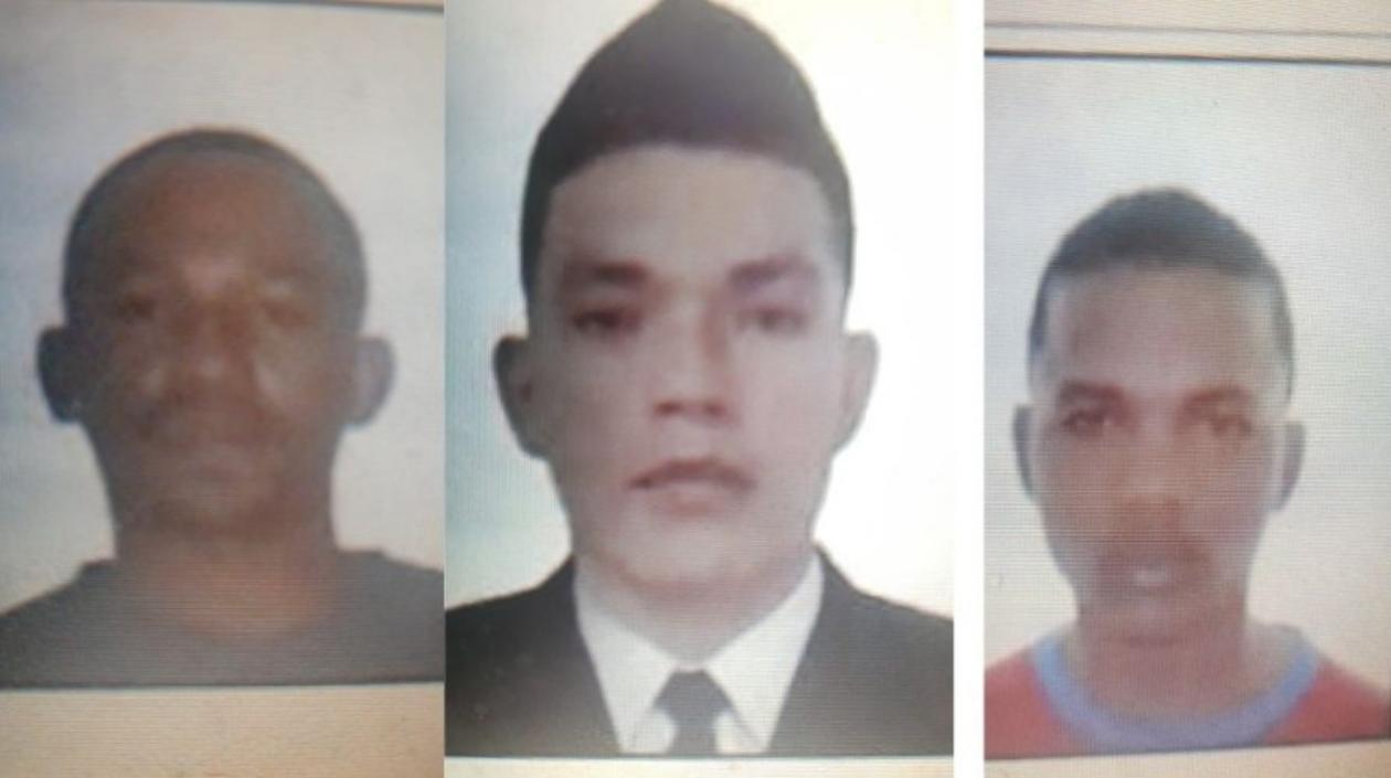 Tres de los capturados que fueron judicializados por un juez de control de garantías. 