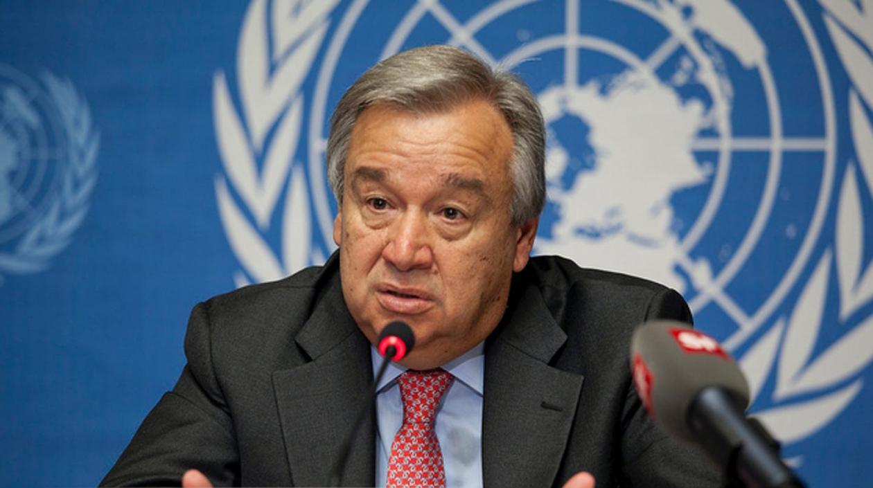 Antonio Guterrez, secretario general de la ONU.