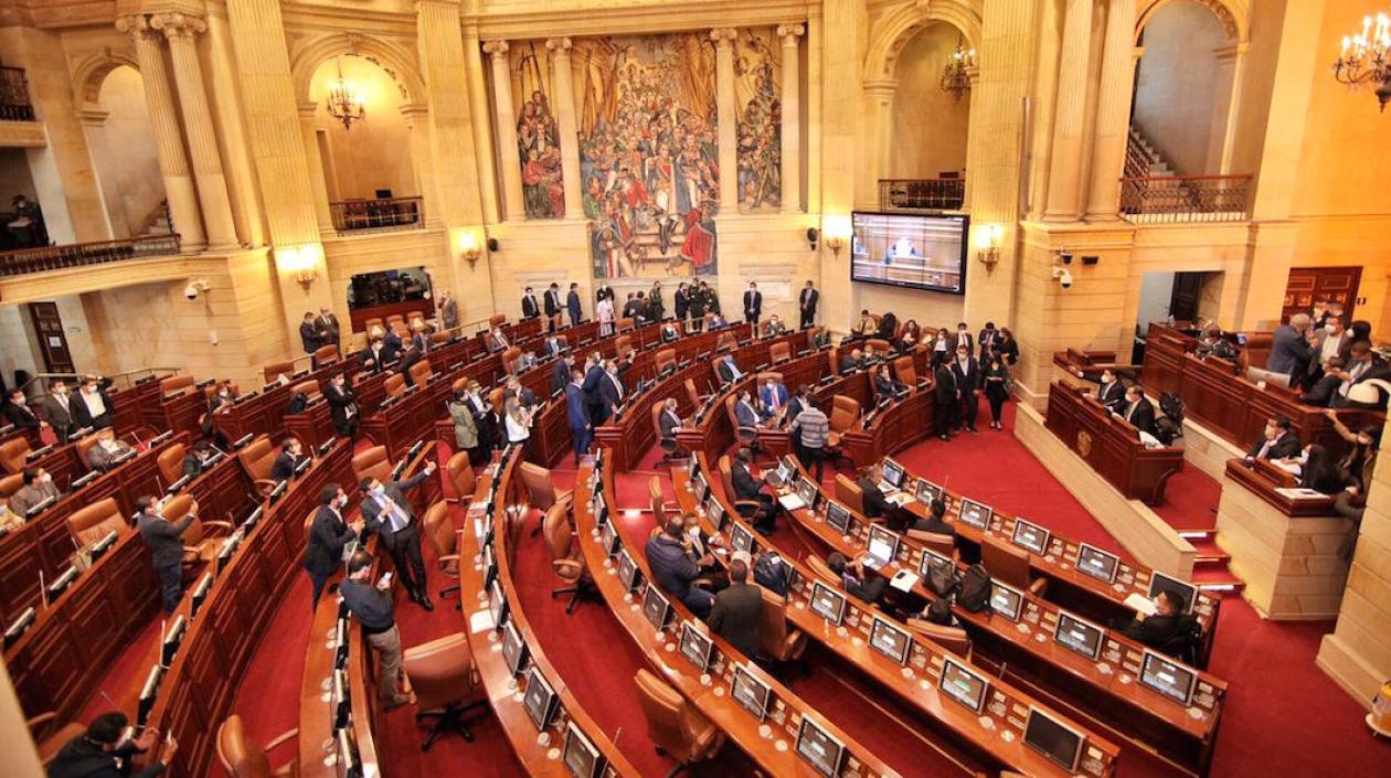 Sesión de la Cámara de Representantes.