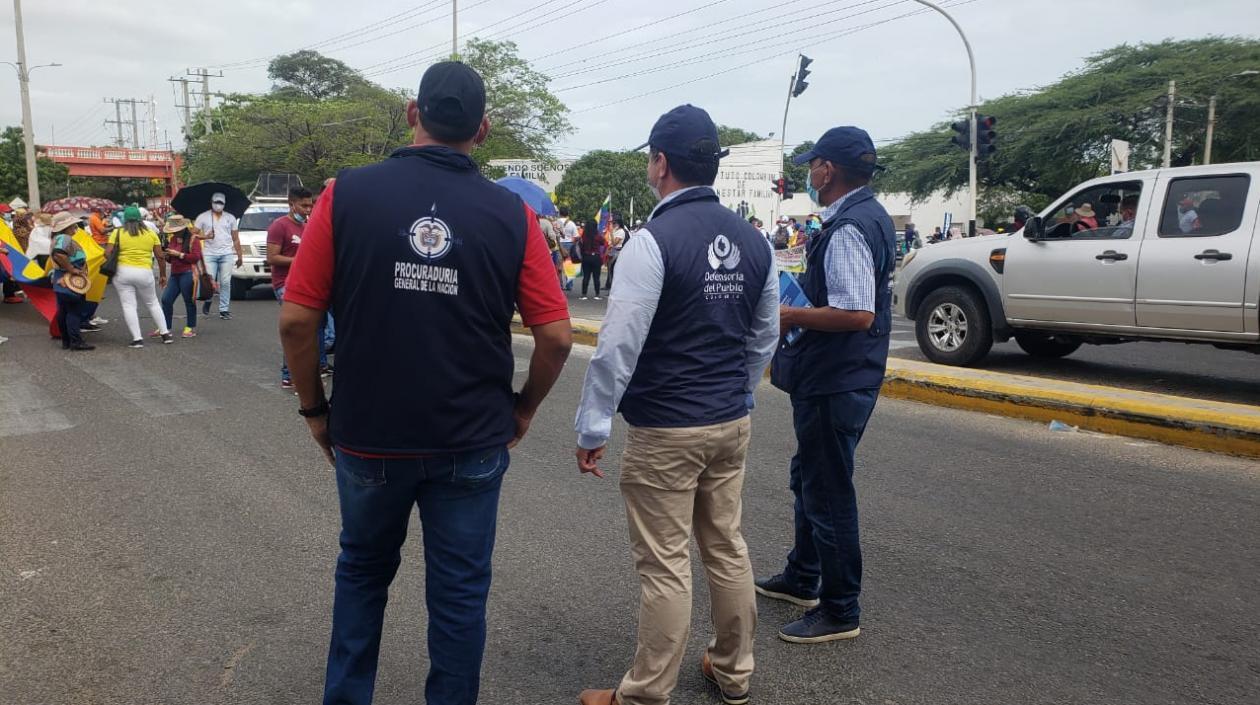 Funcionarios de la Procuraduría estuvieron presentes en algunas marchas en Colombia.