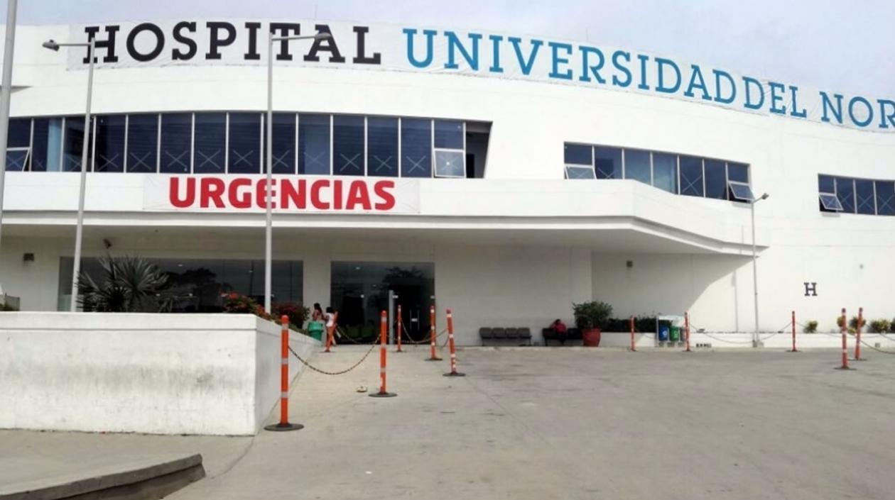  Hospital Universidad del Norte, hasta donde fueron llevados los dos heridos. 
