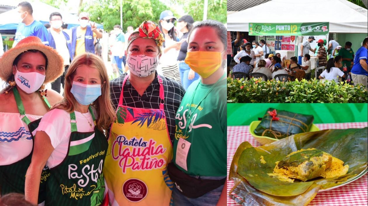 La Gobernadora en Pital de Megua, donde más de 15 mil personas visitaron el Festival del Pastel.