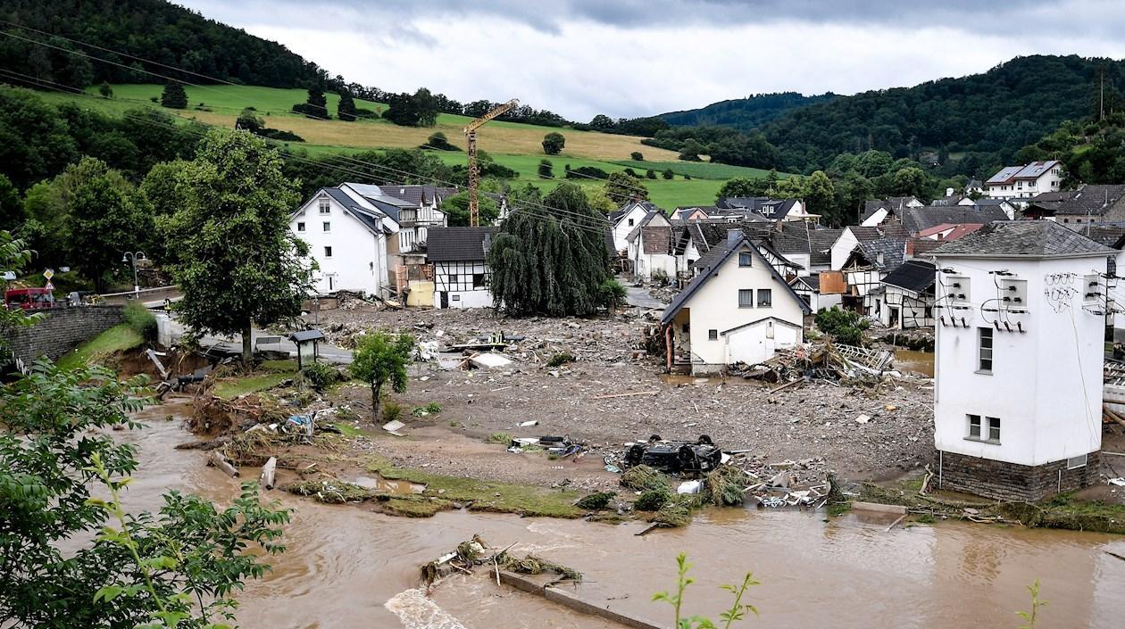 Las inundaciones registradas por un temporal de lluvias en Alemania, que han causado al menos 30 muertos y decenas de desaparecidos.
