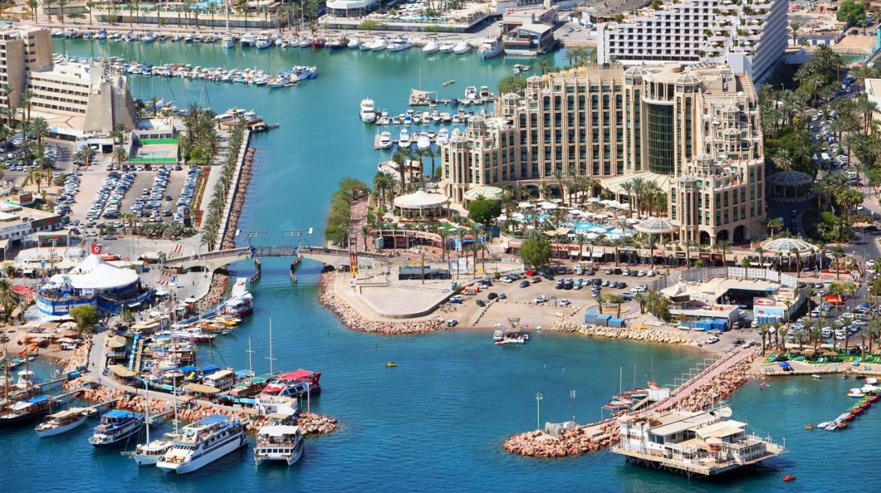 Panorámica de la ciudad costera de Eilat, en Israel, que será sede del Miss Universe 2021.