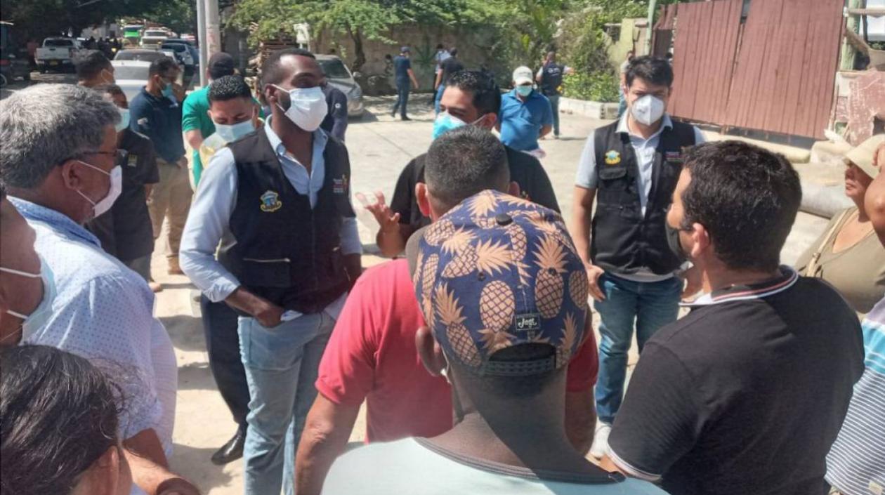 El desalojo de las 35 familias se cumplió este jueves en Mallorquín.