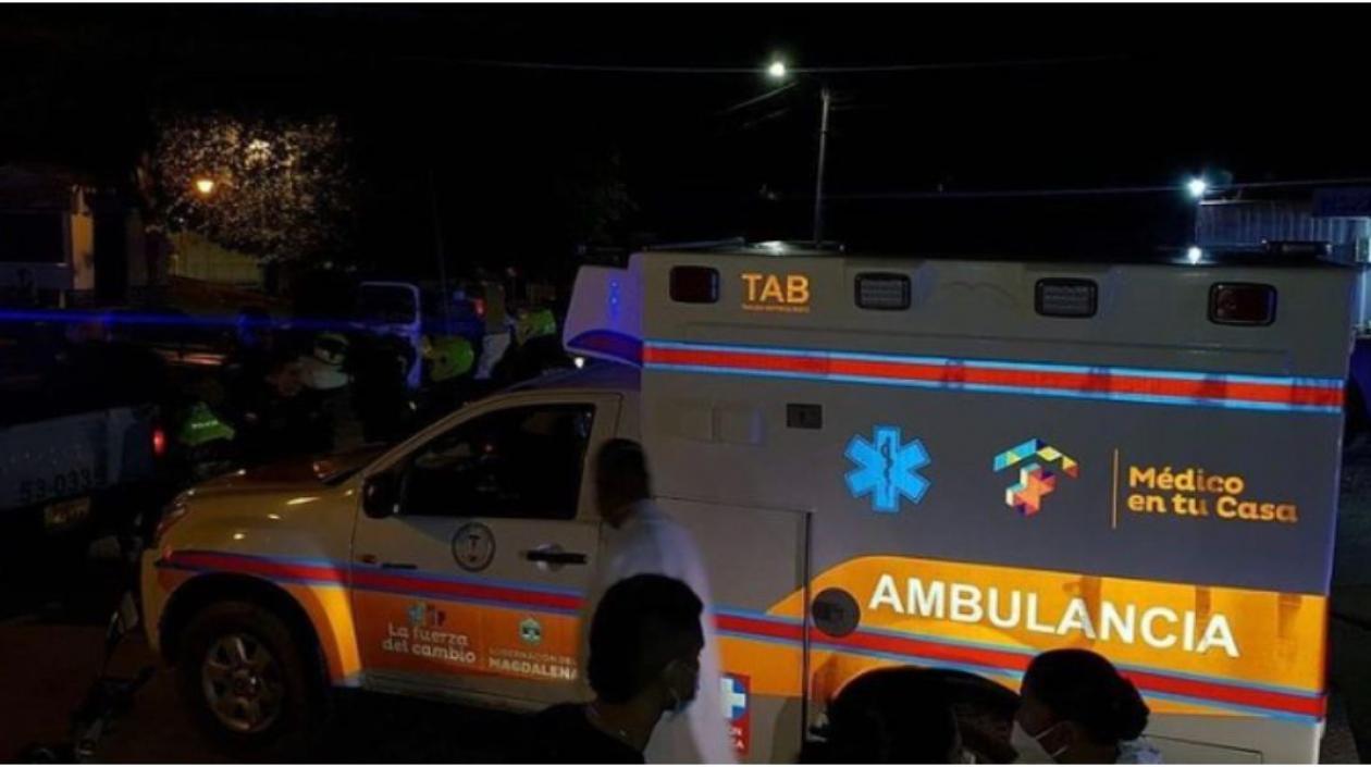 La ambulancia fue recuperada por la Policía. 