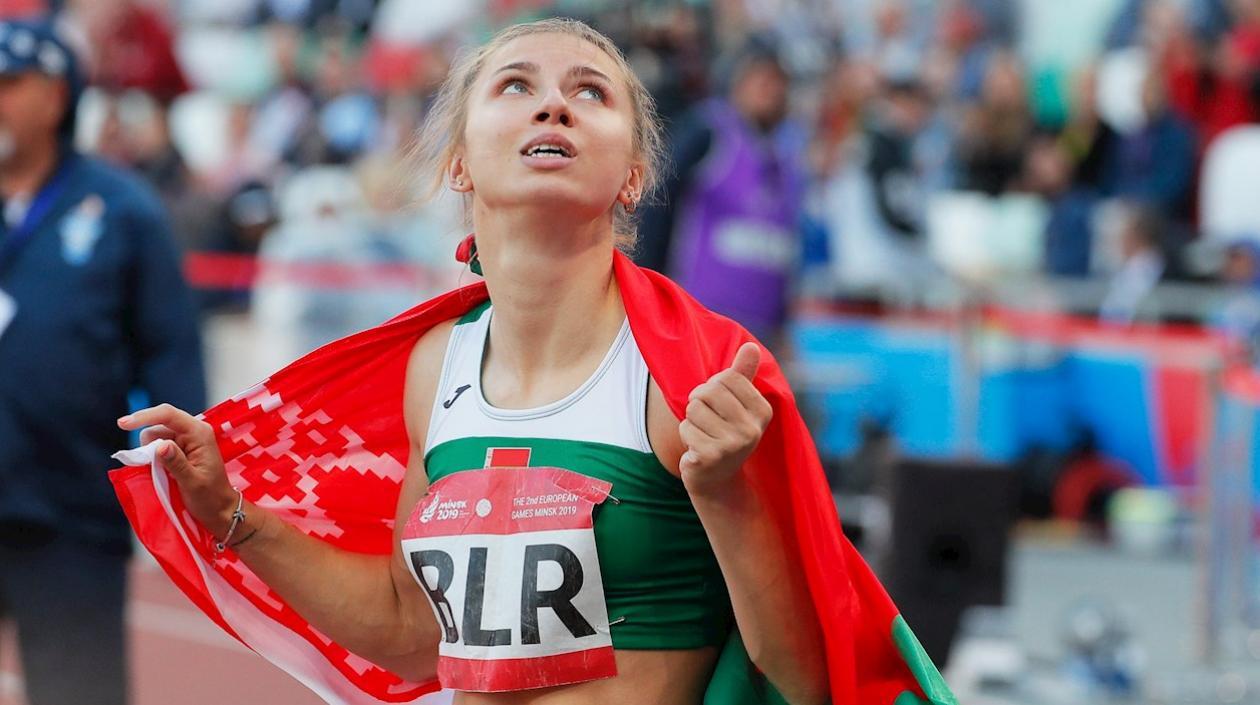 La atleta bielorrusa Krystsina Tsimanouskaya. 