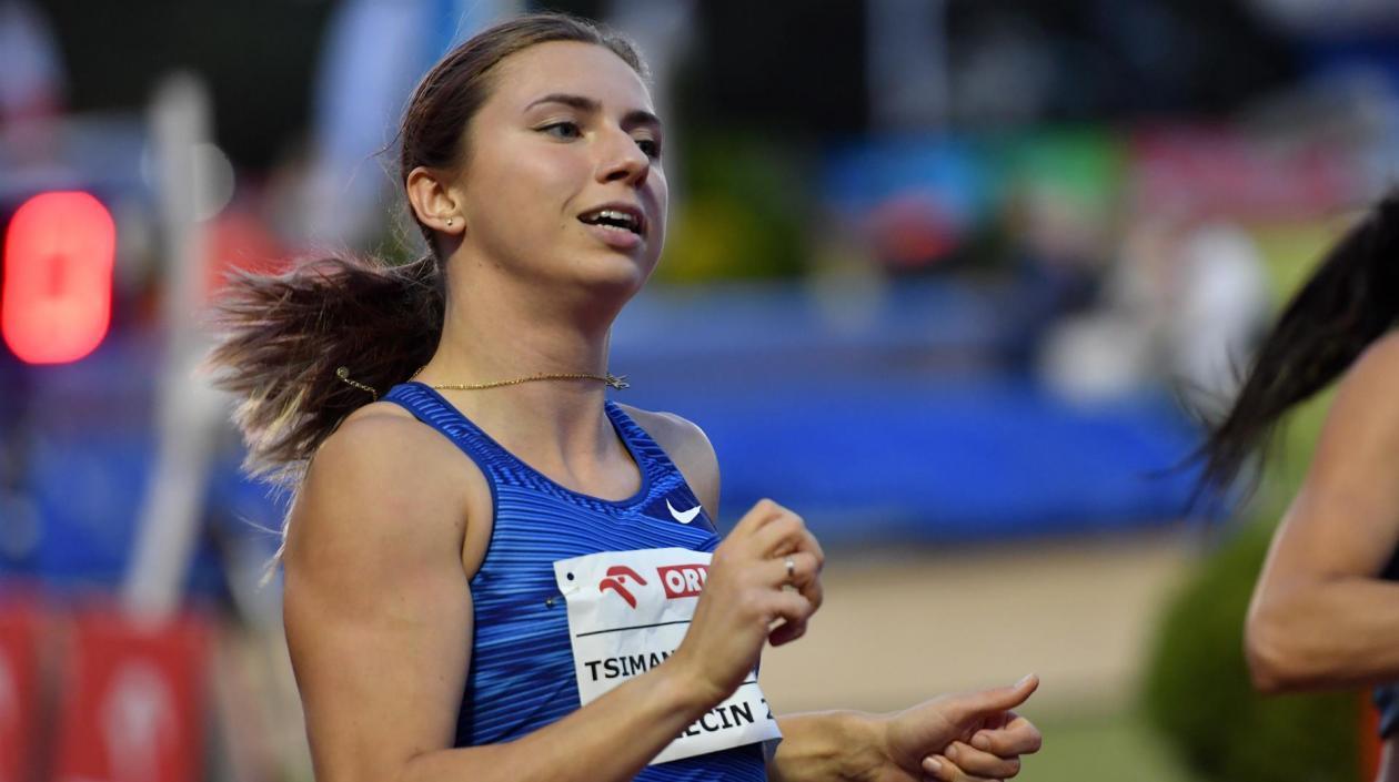 Krystsina Tsimanouskaya, atleta bielorrusa. 