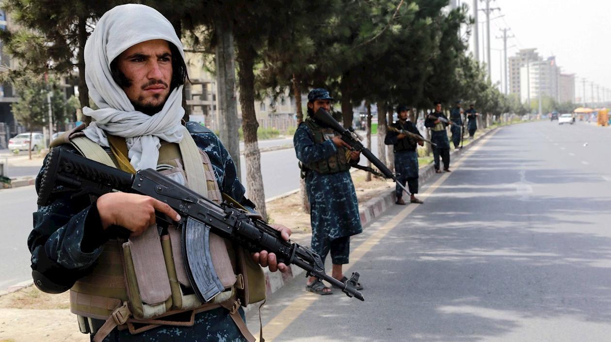Imagen de los talibanes en Kabul.
