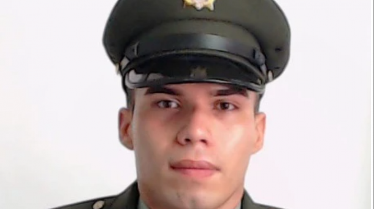 El patrullero Kevin Guevara Barrios.