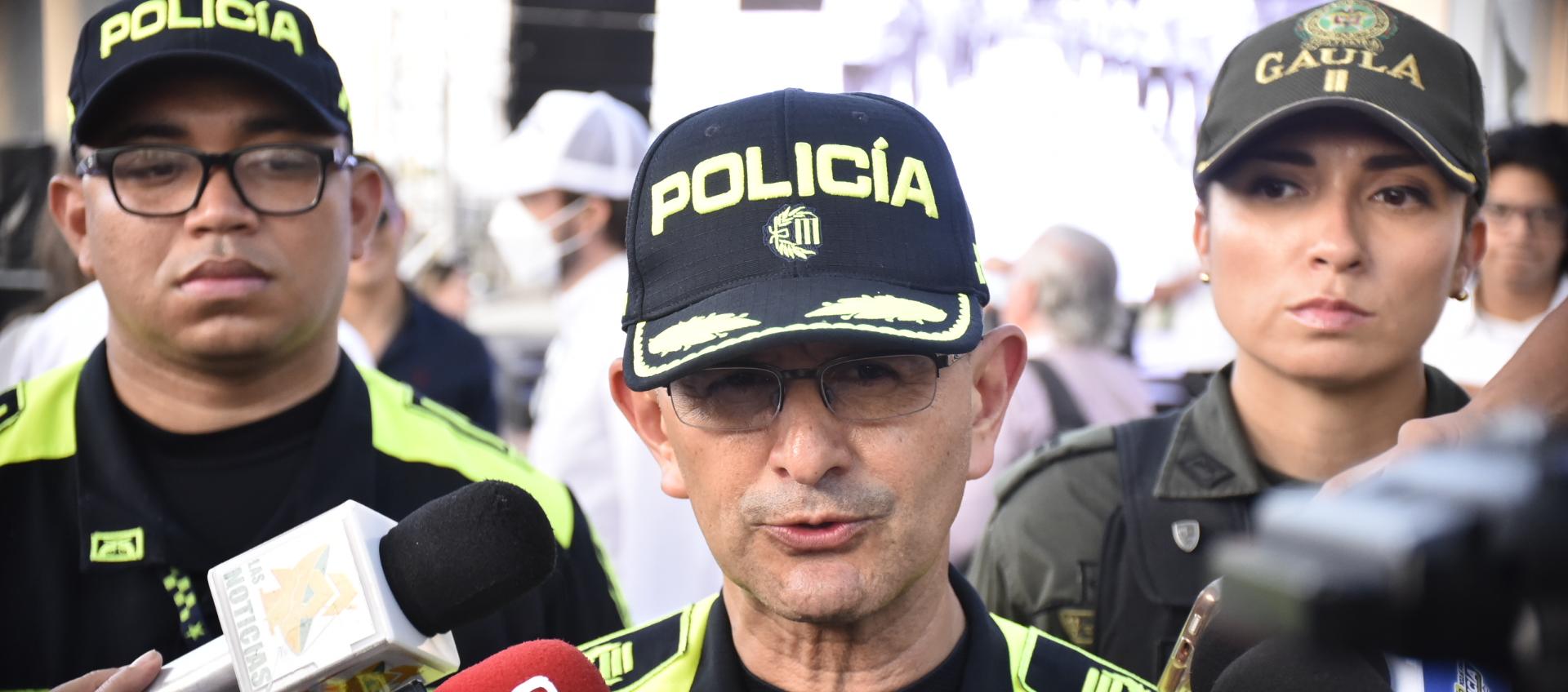 Jorge Urquijo, comandante de la Policía Metropolitana de Barranquilla.