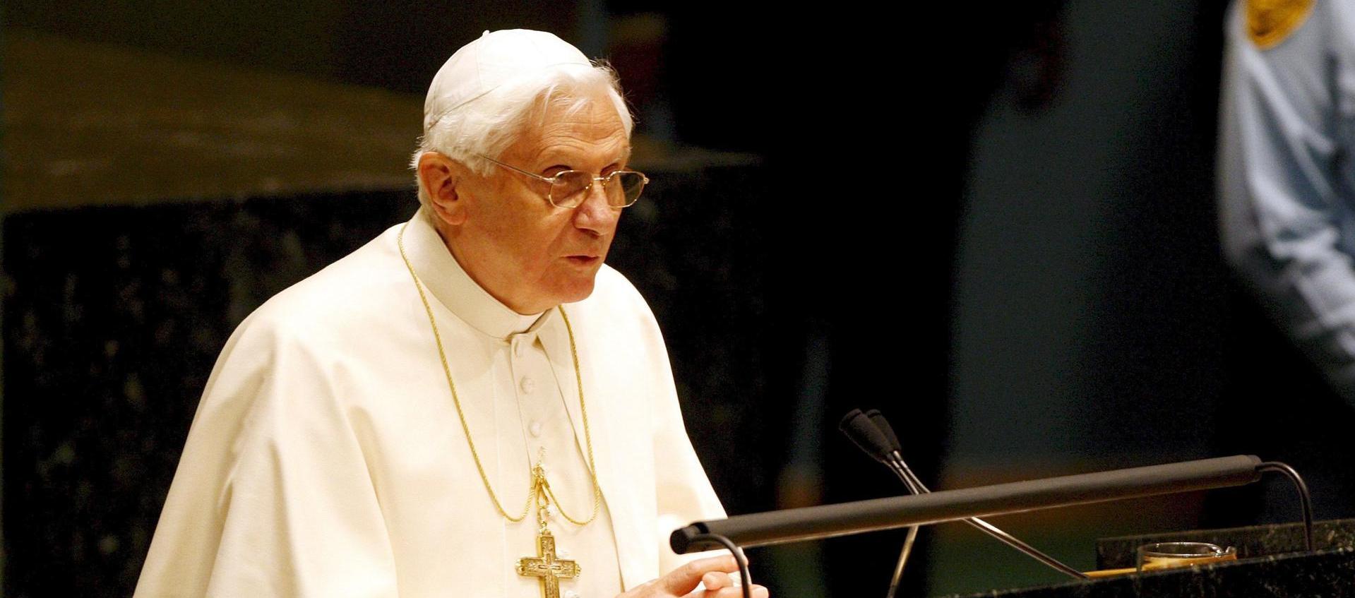 Benedicto XVI fue papa de 2005 a 2013.
