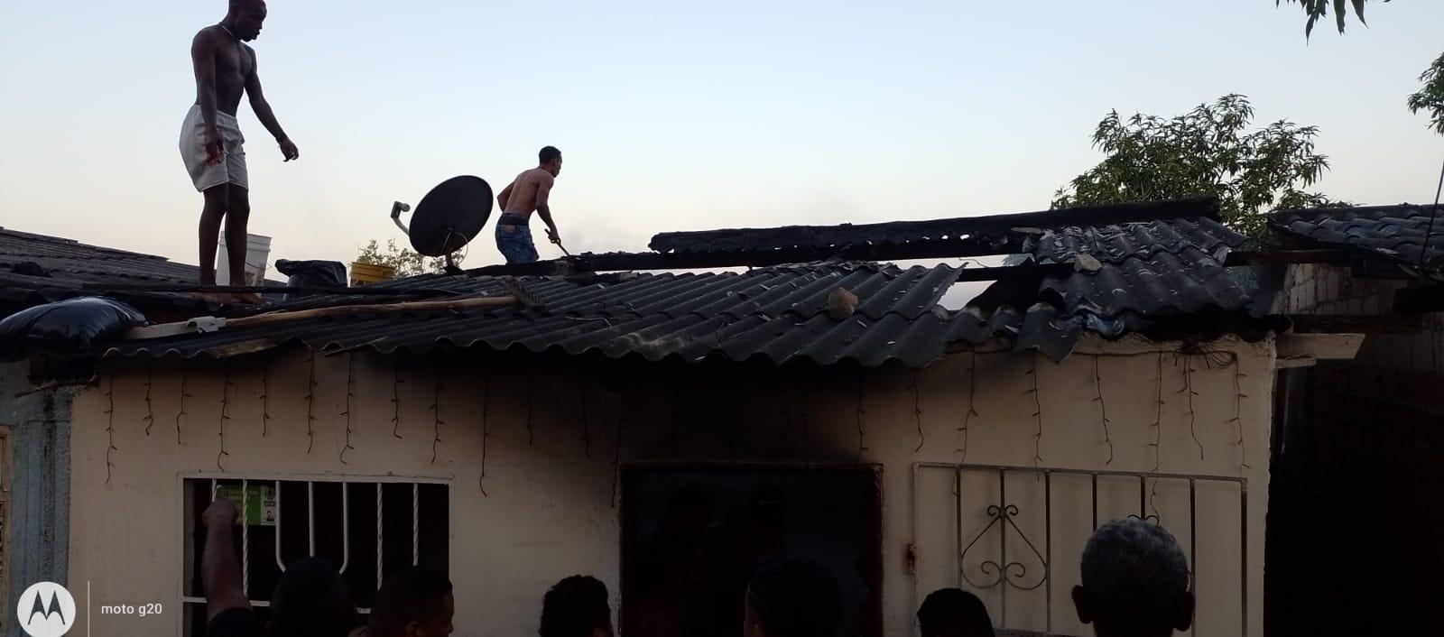  Incendio consumió una vivienda en el barrio Nueva Colombia