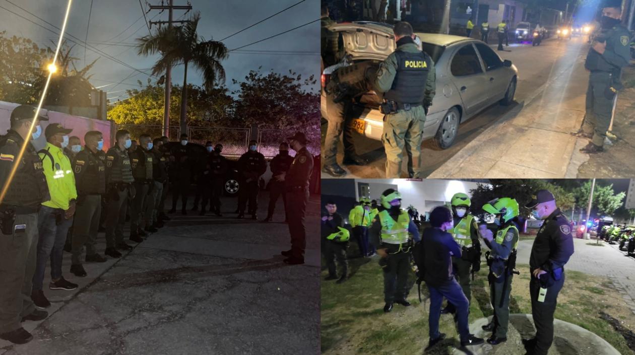 Operativos de la Policía durante la noche del 31 de diciembre y madrugada de este 1 de enero. 