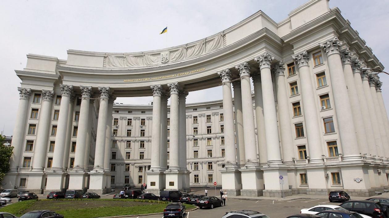 Vista general del edificio del Ministerio de Exteriores en Kiev, Ucrania, en una fotografía de archivo. 