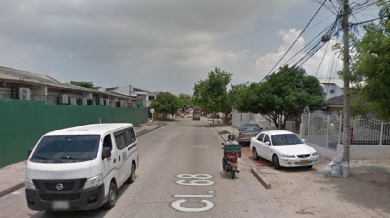 Calle 68 con carrera 26, barrio San Felipe. 