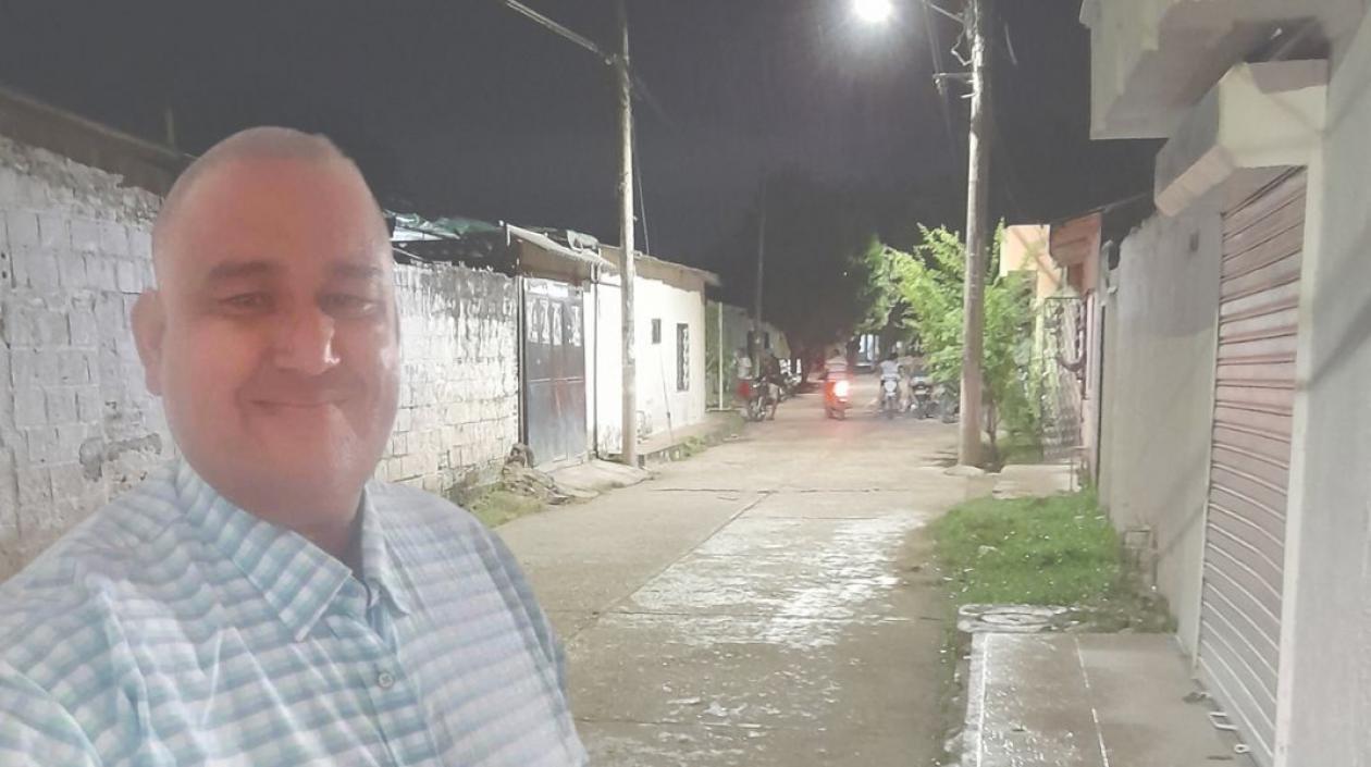 El abogado Álvaro Jaramillo fue asesinado en esta cuadra del municipio de Aracataca. 