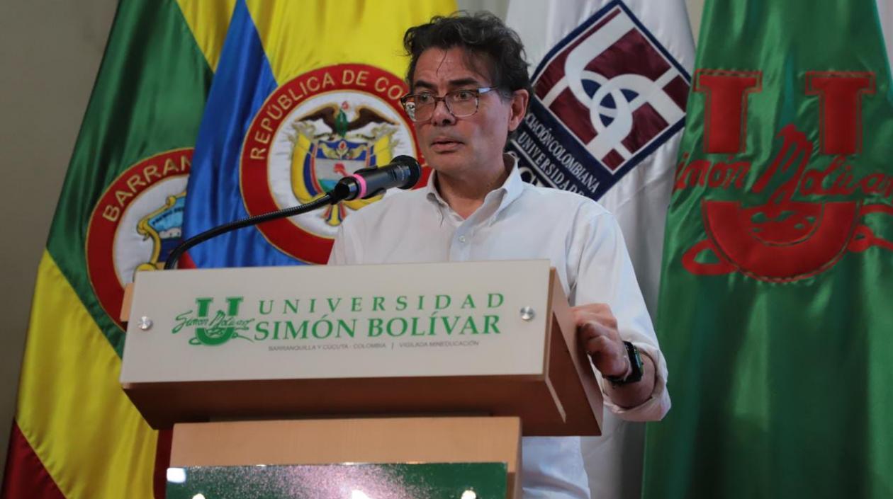 El Ministro de Educación, Alejandro Gaviria.