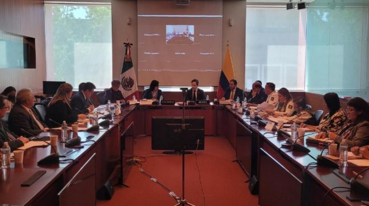 La mesa técnica de las Cancillerías de México y Colombia.