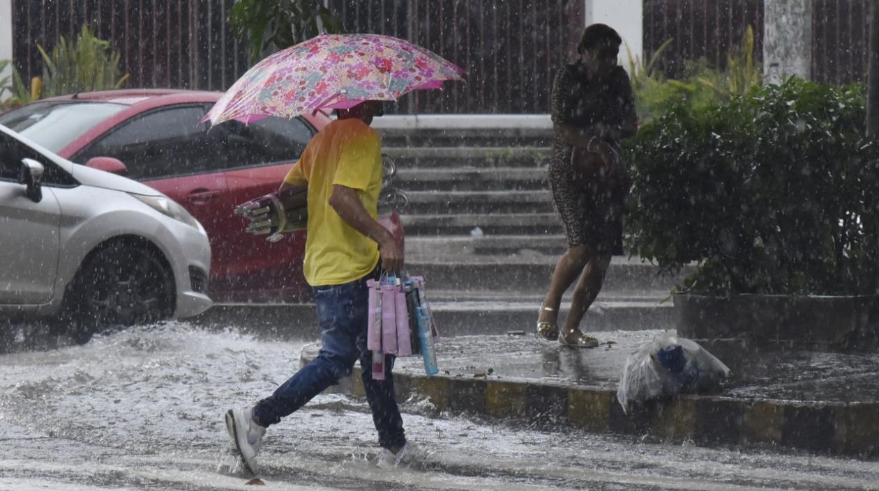 Lluvia en Barranquilla.