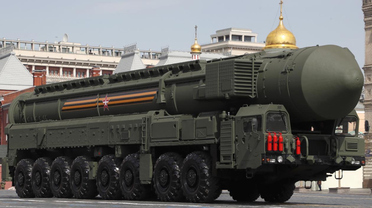 Imagen de referencia de un misil balístico ruso.